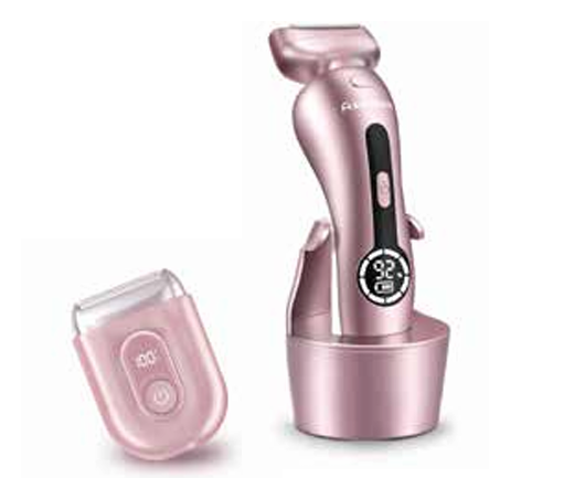 A pink electric shaver with a charging case

AI-generated content may be incorrect.