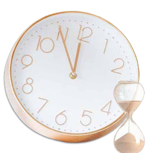 A clock with hourglass and numbers
AI-generated content may be incorrect.